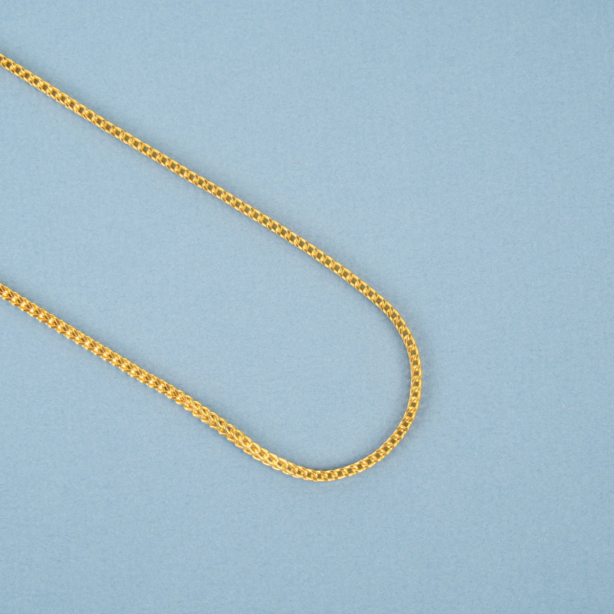 Minimalist Gold Pipe Bead Chain