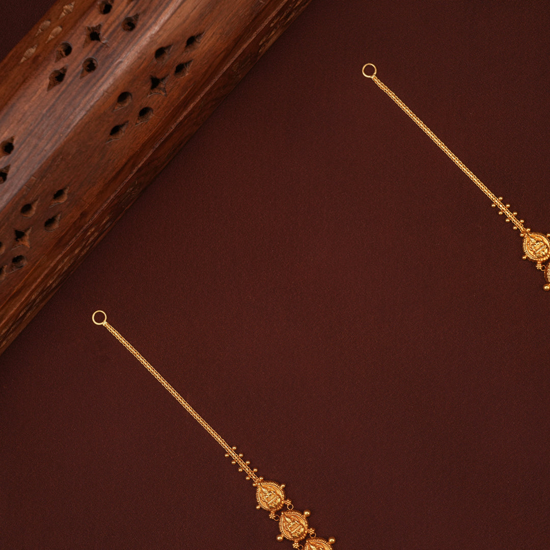 Divine Lakshmi Temple with Gold Drop Haram