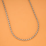 Classic Twist Rope Silver Chain