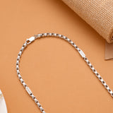 Ethnic Bold Nawabi Style Men’s Silver Chain