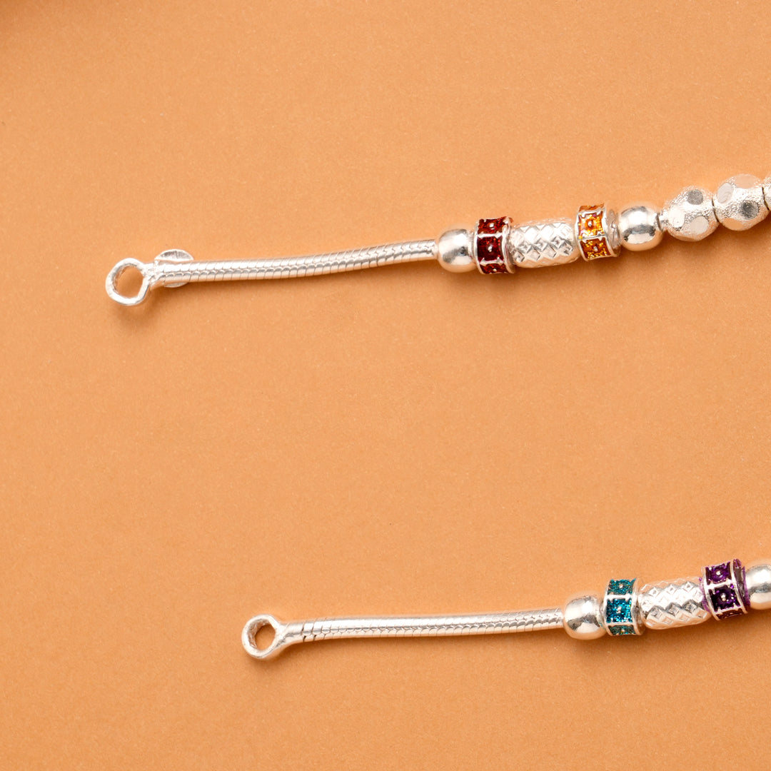 Classic Silver Ball Anklet