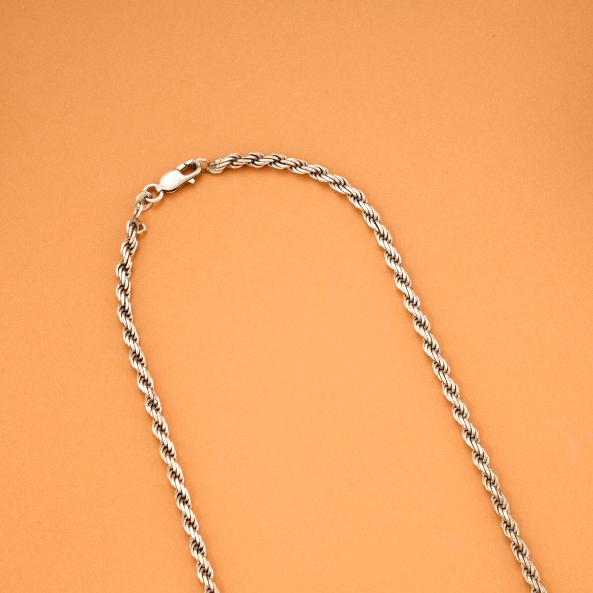 Classic Twist Rope Silver Chain