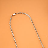 Classic Twist Rope Silver Chain