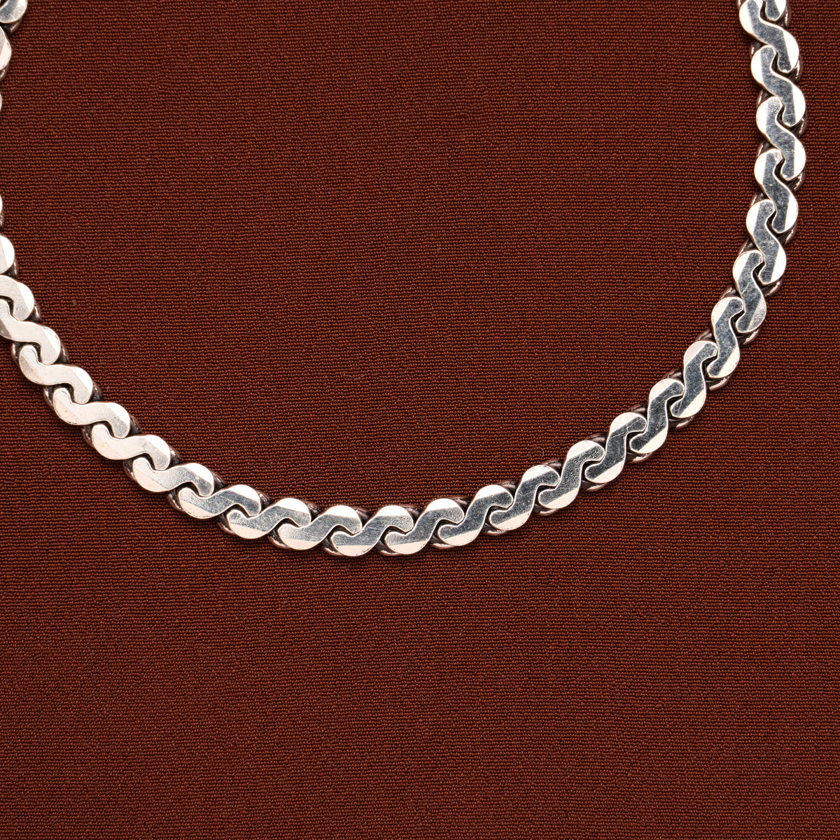 Modern Zigzag Design Silver Bracelet