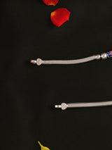 Traditional Luminous Silver Beads Anklet