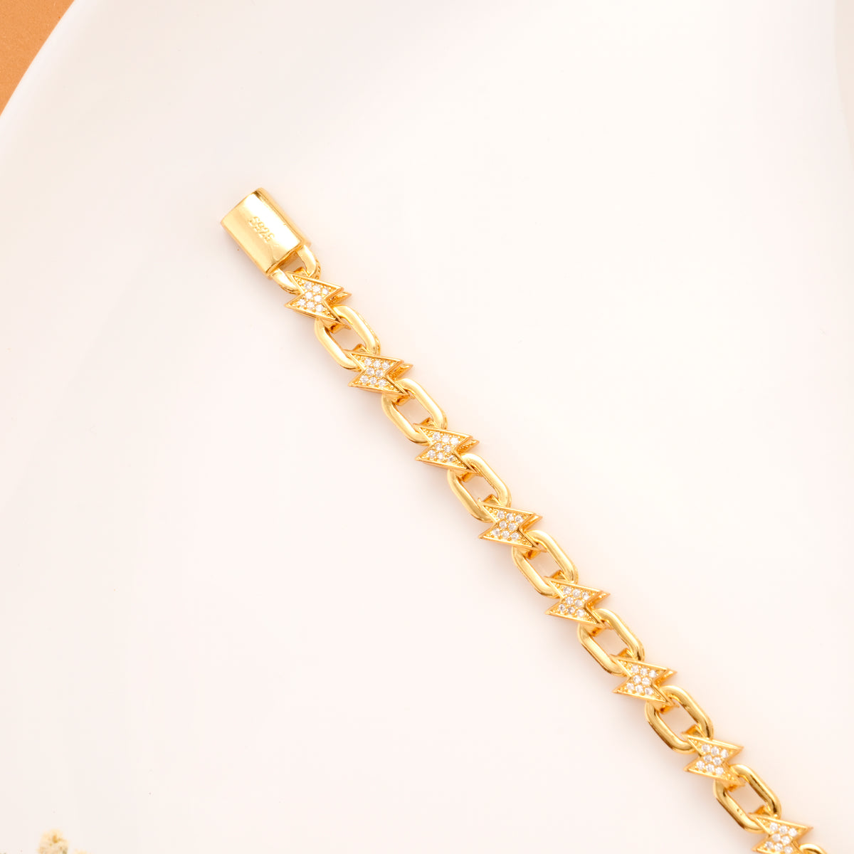 Spark Arrow Luxe Gold Plated Bracelet