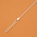 Minimal Sun Flower Charm Silver Baby Bracelet
