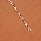 Dual Tone Heart Silver Women Bracelet
