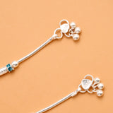 Classic Silver Ball  Baby Anklet