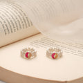 Spiral Design Enamel Silver Toe Ring