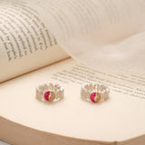 Spiral Design Enamel Silver Toe Ring