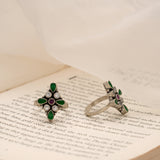 Antique Floral Design Silver Toe Ring