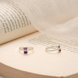 Sleek Curved Design Silver Toe Ring