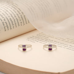 Sleek Curved Design Silver Toe Ring