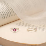 Vibrant Pink Enamel Style Silver Toe Ring