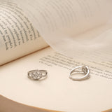 Sleek Curved Flower Design Silver Toe Ring
