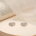 Sleek Curved Flower Design Silver Toe Ring