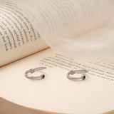 Cute Little Blue Stone Silver Star Toe Ring