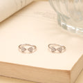 Simple and Sleek Arrow Stone Silver Ring