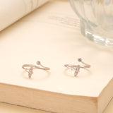 Stylish Cubic Stone Silver Toe Ring