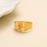 Devotional OM Vel Design Gold Ring