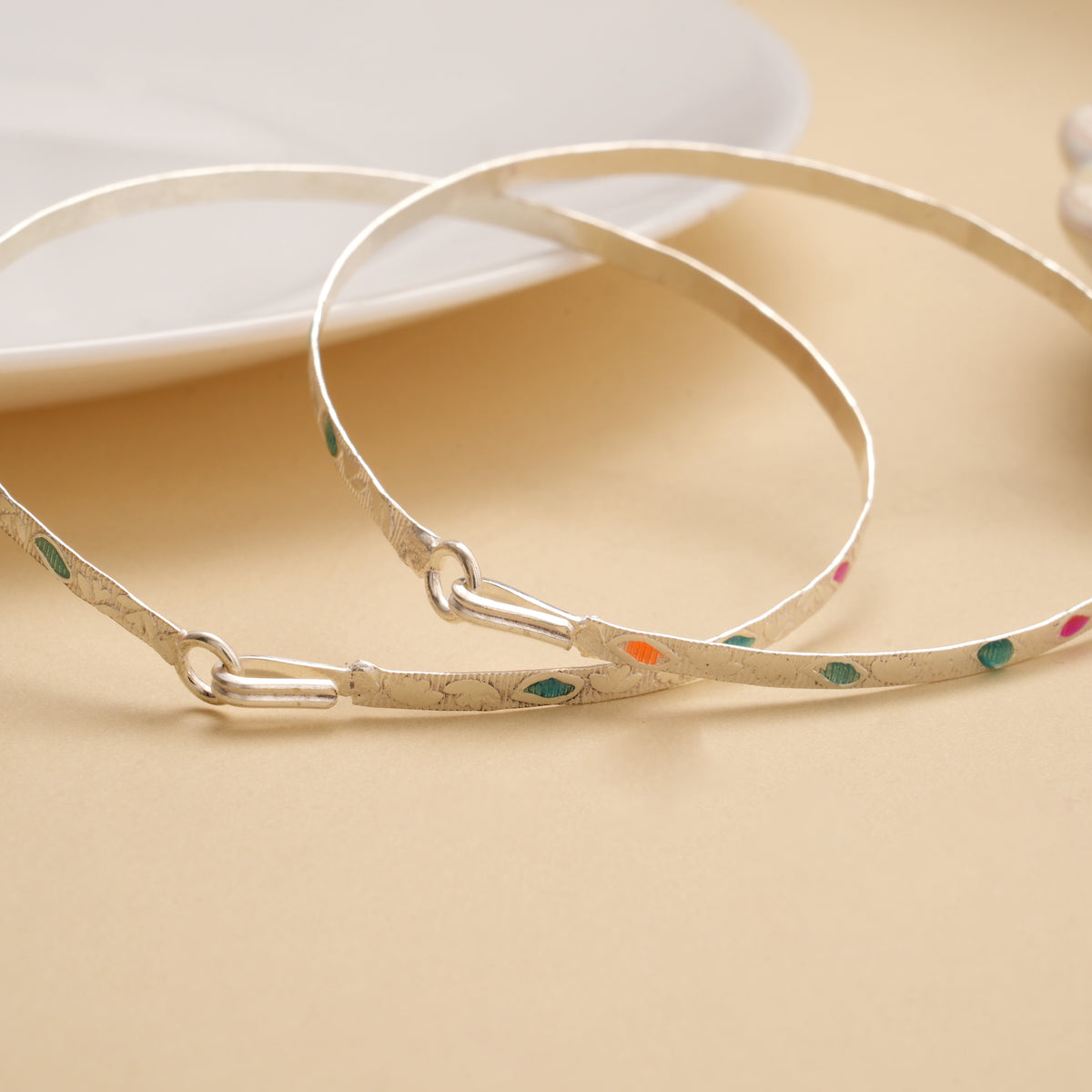 Minimal Design Enamel Standard Silver Baby Shower Kappu