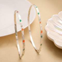 Minimal Design Enamel Standard Silver Baby Shower Kappu
