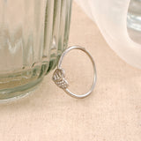 Elegant Heart Design Silver Ring