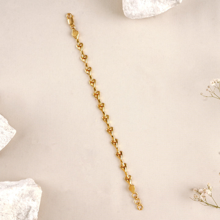 Royal Glow Silver Golden Look Fancy Bracelet