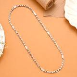 Ethnic Bold Nawabi Style Men’s Silver Chain