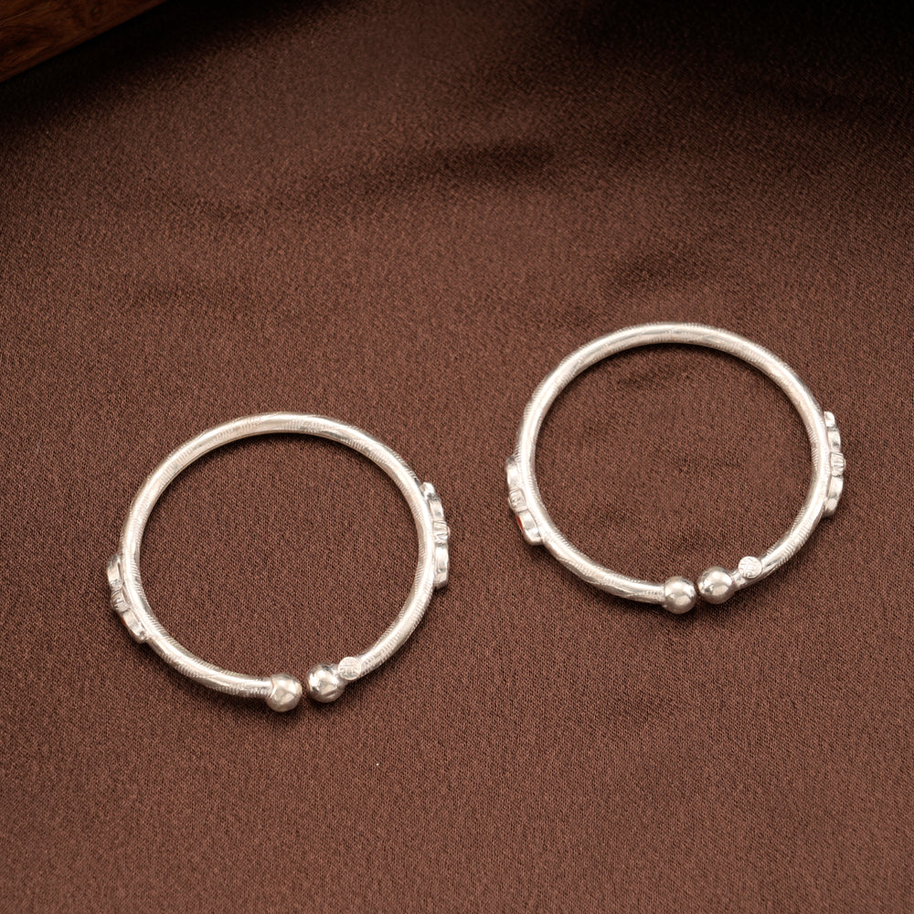 Cute Beaded Silver Baby Thandai