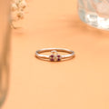 Two Cherry Design with Silver Ring