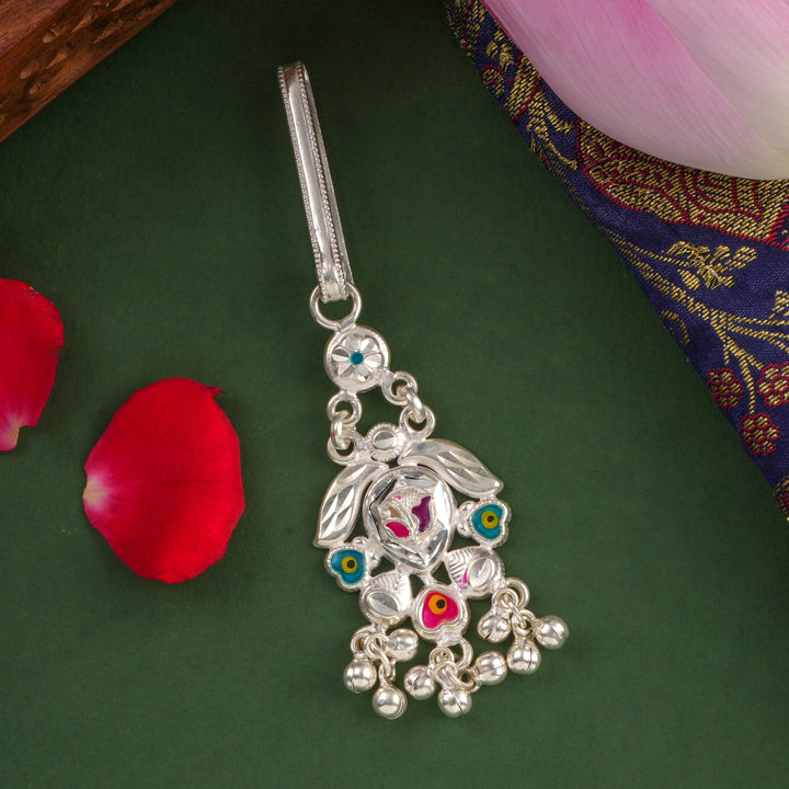 Gem Shine Silver Keychain