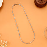 Classic Twist Rope Silver Chain