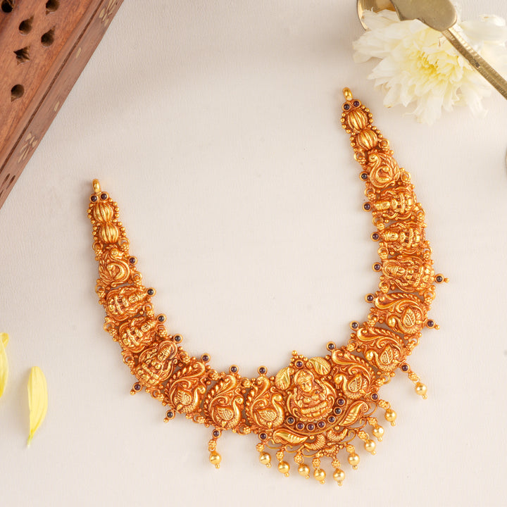 Peacock Design and Lakshmi Nagas Necklace