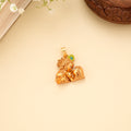 Iconic Radha Krishna Golden Pendant