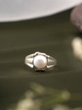 Pearl Silver Ring with Elegant Look
