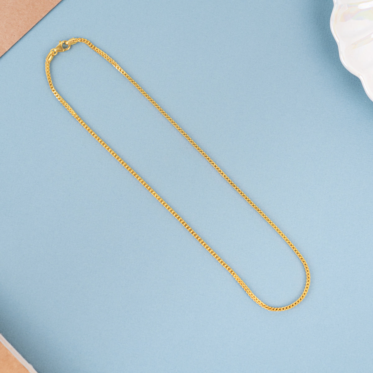 Minimalist Gold Pipe Bead Chain