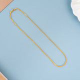 Minimalist Gold Pipe Bead Chain