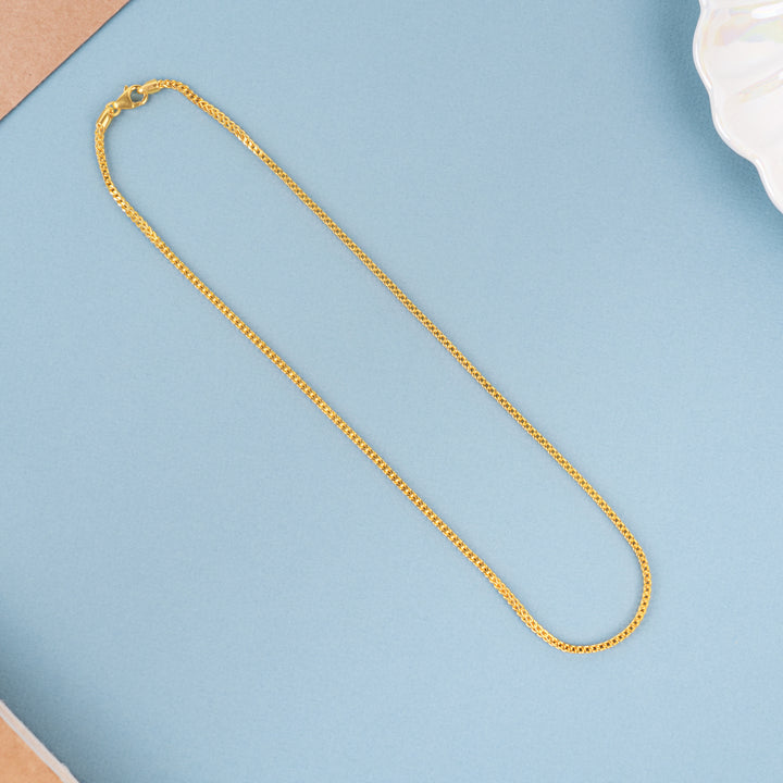 Minimalist Gold Pipe Bead Chain