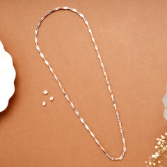 Ethnic Double Tone Link Silver Men’s Chain