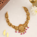 Antique Divine Lakshmi with Ruby Drop Necklace