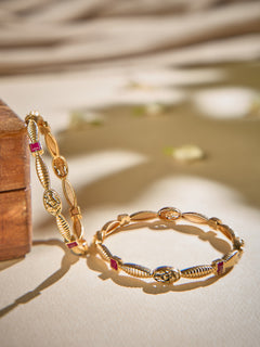 Lakshmi with Ruby Stone Bangle