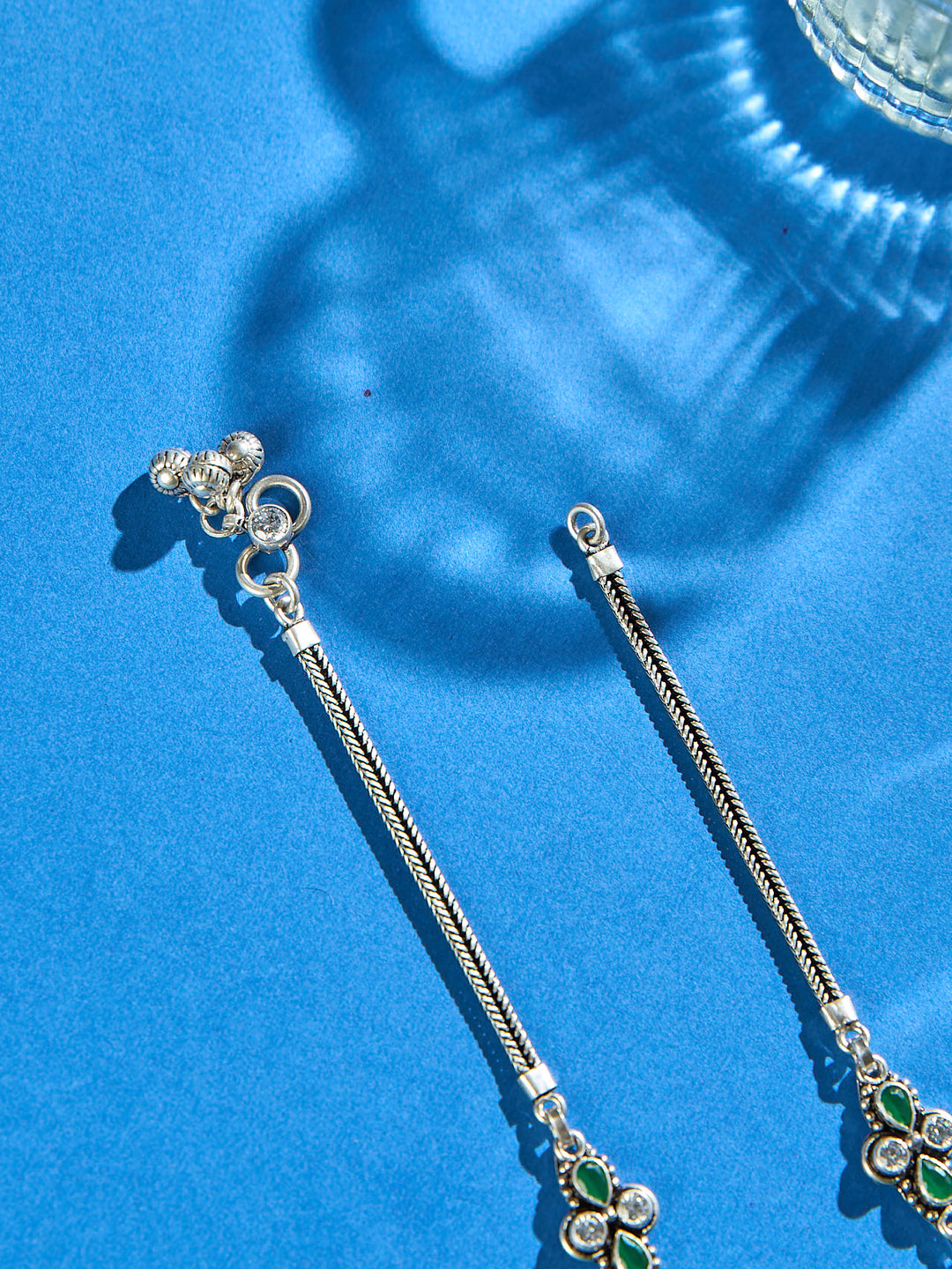 Emerald Nestle Shine Antique Anklet