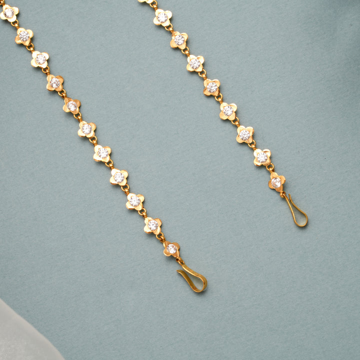 Designer Clover with White Stone Mattal