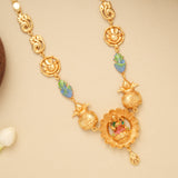 Blossom Lakshmi with Kalasam Design Golden Necklace