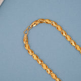 Twisted Gold Leaf Pattern Aura Chain