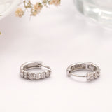 Silver Huggie Hoop Earring