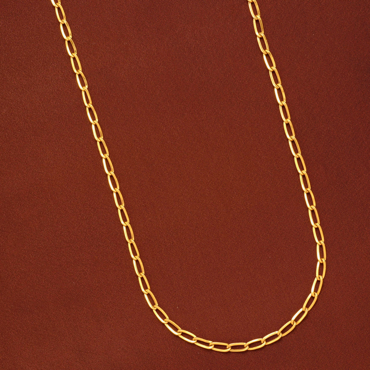 Trendy Paper Clip Gold Chain for Men