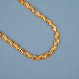 Twisted Gold Leaf Pattern Aura Chain